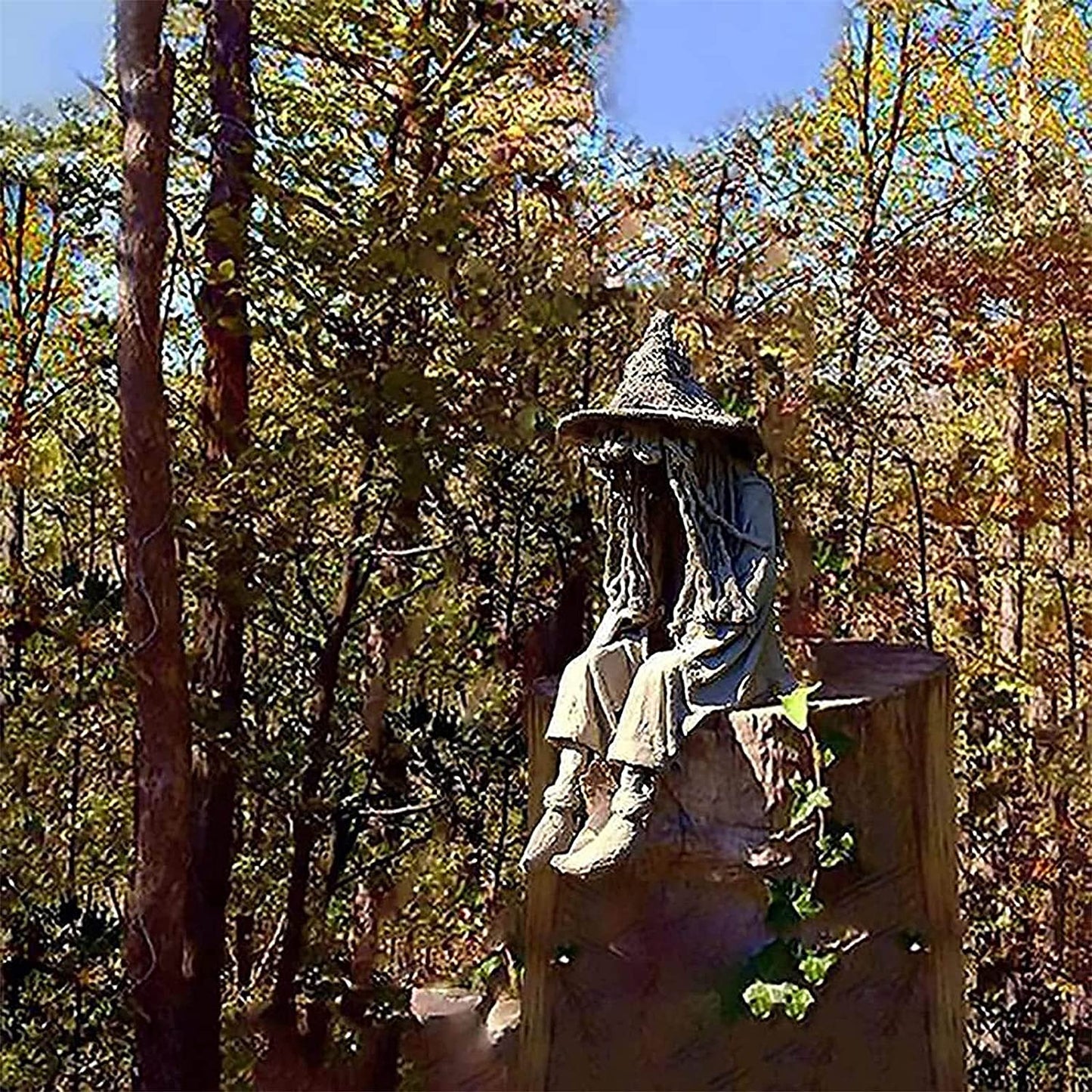 🔥Black Friday 50%OFF-Halloween Witch Ghoul Solar Energy Lamp