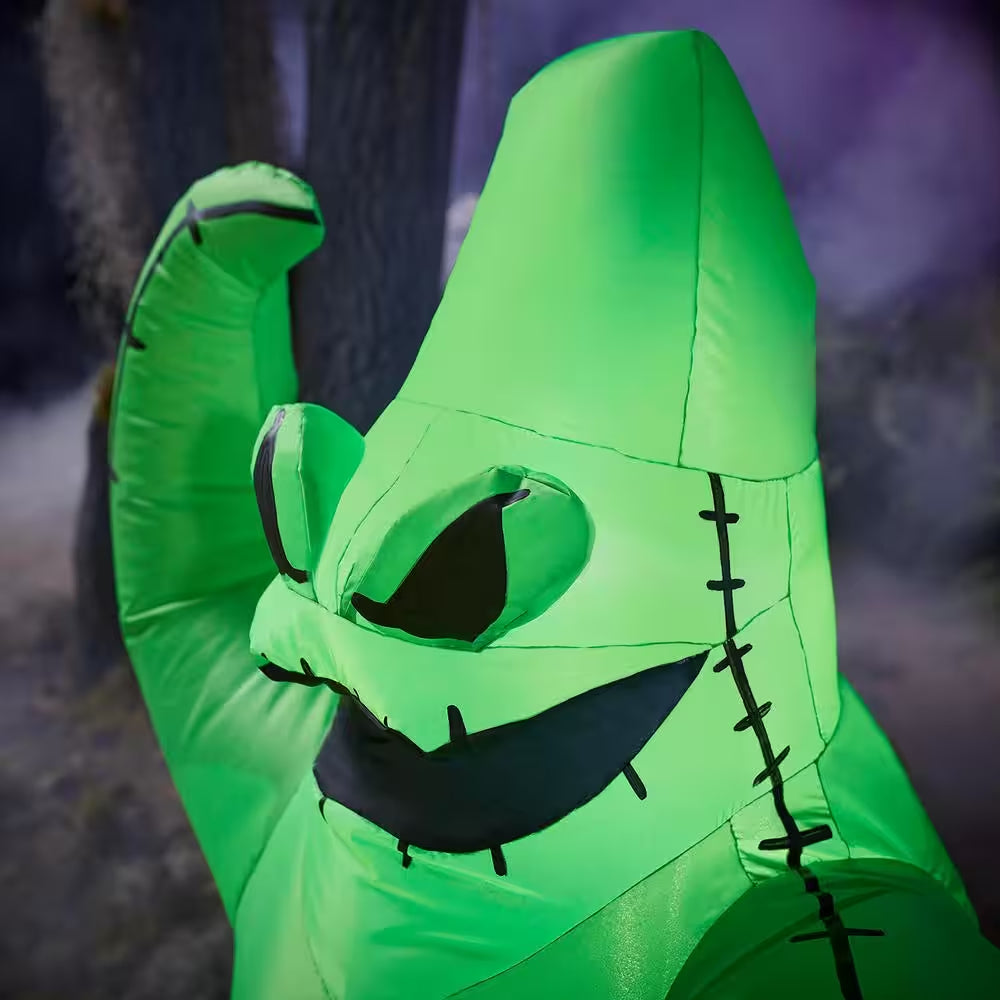 3.5 ft. LED Green Oogie Boogie Holding Pumpkin Halloween Inflatable