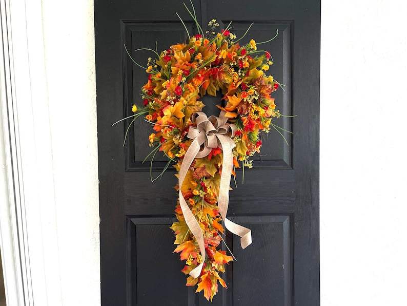 wreaths Fall wreaths for front door wreaths door decor Thanksgiving outdoor wreaths