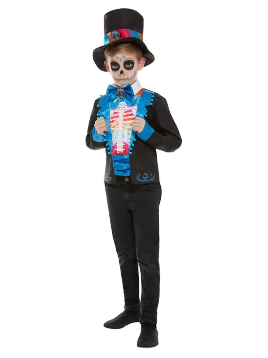 Neon Day of The Dead Boy Costume