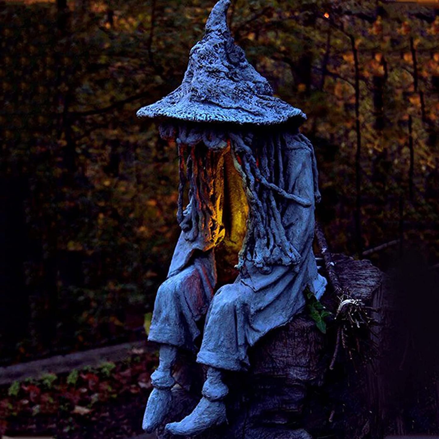 🔥Black Friday 50%OFF-Halloween Witch Ghoul Solar Energy Lamp