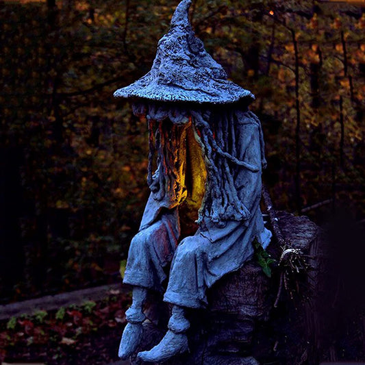 🔥Black Friday 50%OFF-Halloween Witch Ghoul Solar Energy Lamp