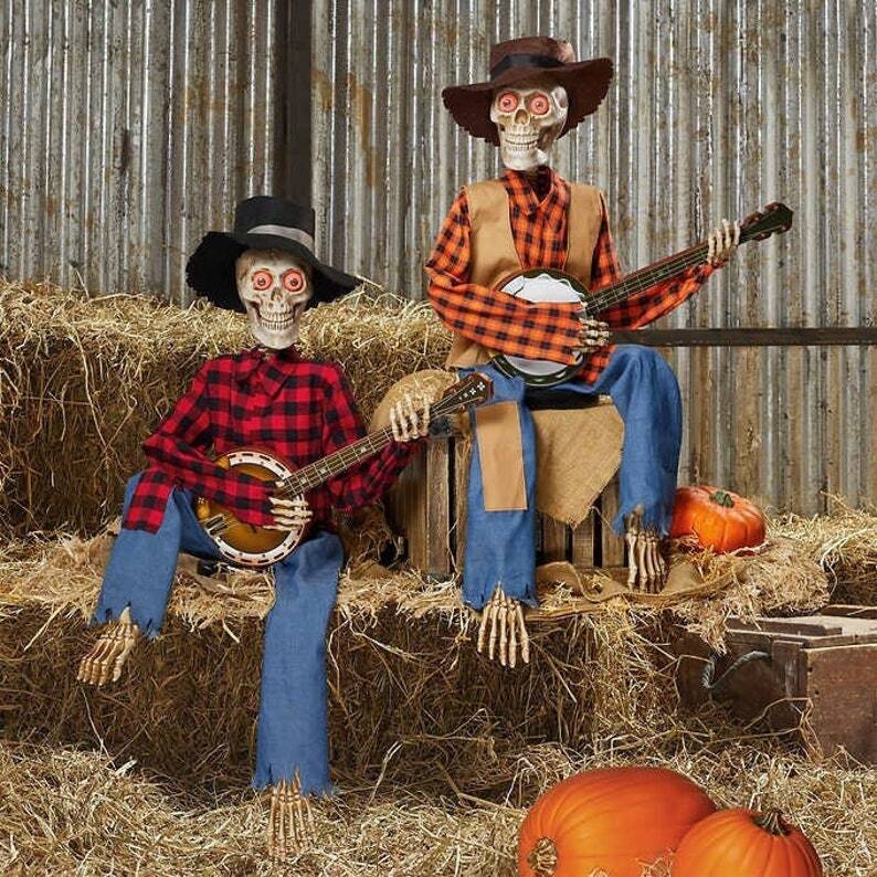 (🎃HALLOWEEN PRE SALE - 90% OFF)Dueling Banjo Skeletons