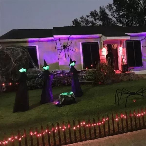 🎃Voice Control Screaming Witches Three Sisters