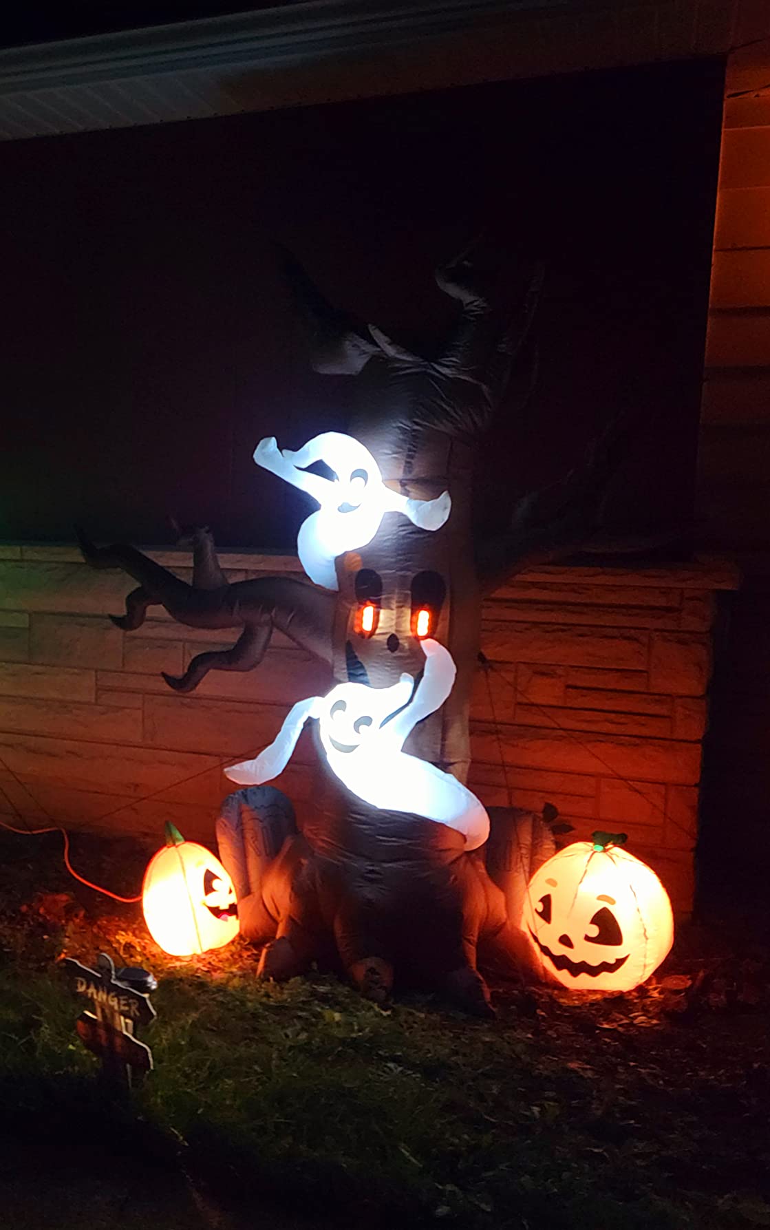 Scary Tree with A Ghost Through