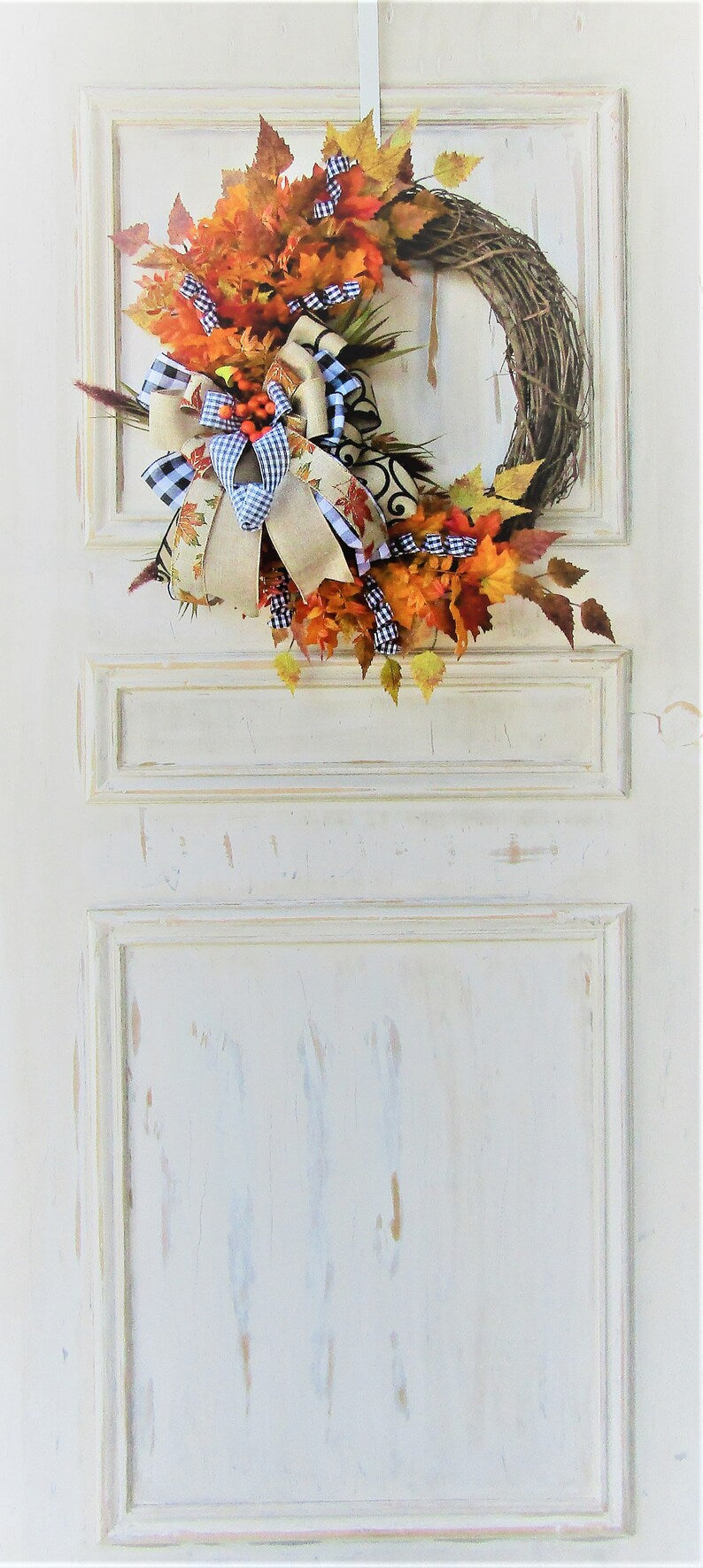 Fall Wreath for Front Door, Thanksgiving Decor, Fall Porch Decor, Large Fall Wreath, Autumn Wreath, Front Door Wreath