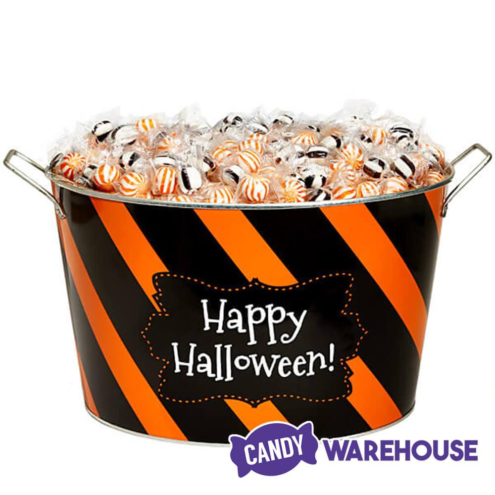 Happy Halloween Metal Bucket
