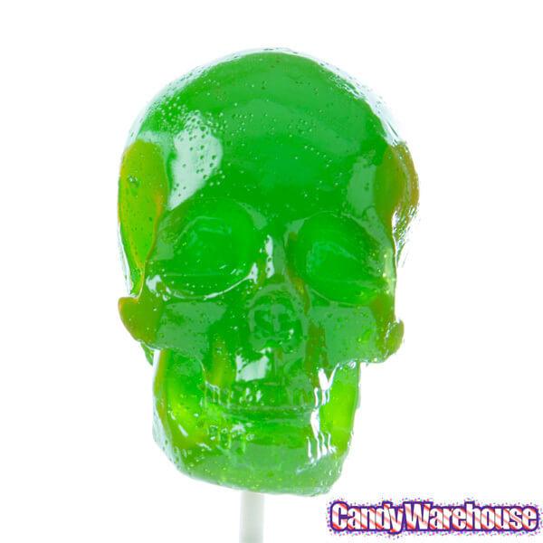 Gummy Skulls on a Stick Assortment: 4-Piece Box