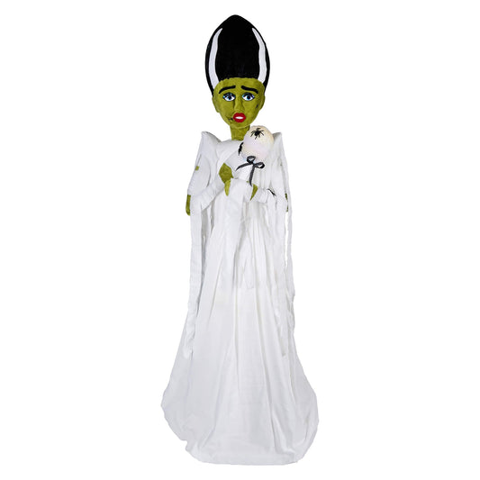 5ft Bride Of Frankenstein Holding Cotton Candy