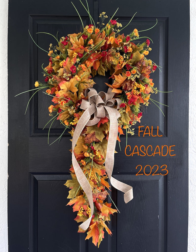 wreaths Fall wreaths for front door wreaths door decor Thanksgiving outdoor wreaths