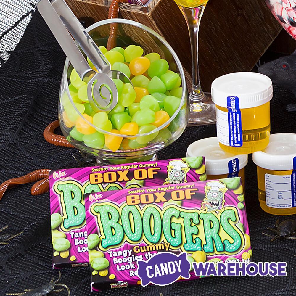 Flix Candy Gummy Boogers Candy Theater Packs: 12-Piece Box