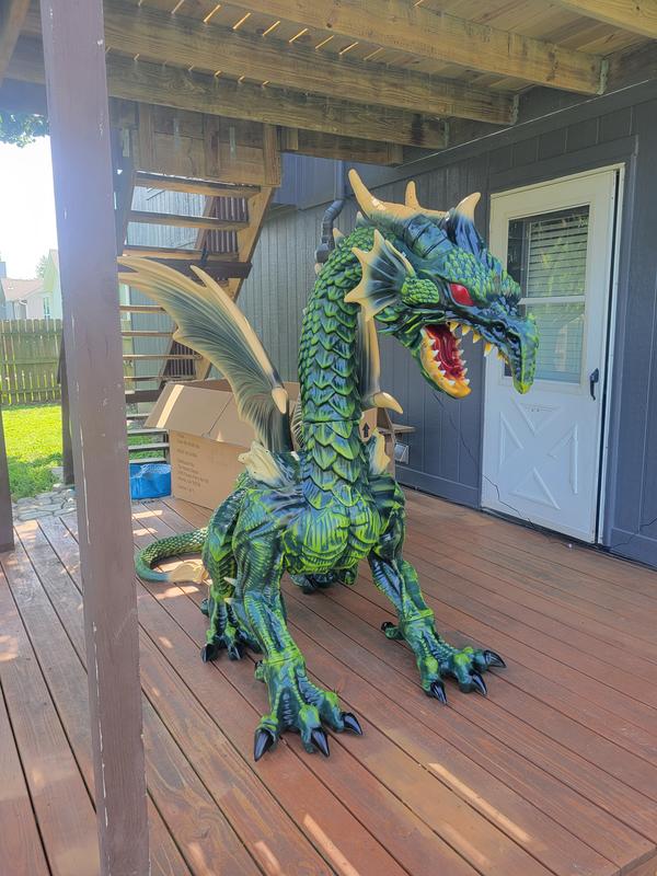 Animated Giant Green Dragon