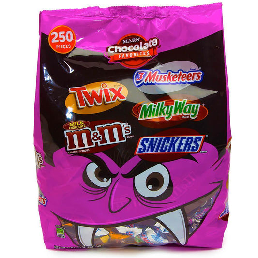 M&M-Mars Halloween Chocolate Candy Assortment: 250-Piece Bag
