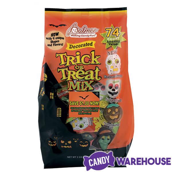 Palmer Trick or Treat Assorted Chocolate Halloween Candy Mix: 74-Piece Bag