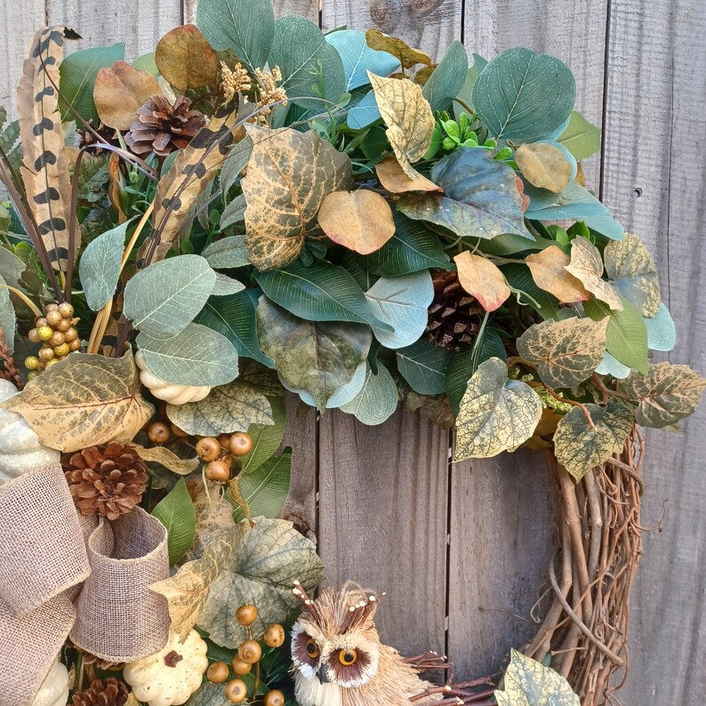 Fall Wreaths for Front Door Wreath, Neutral Fall Wreath, Cream Pumpkin Wreath, Large Fall Wreath, Fall Farmhouse Wreath, Large Fall Wreath